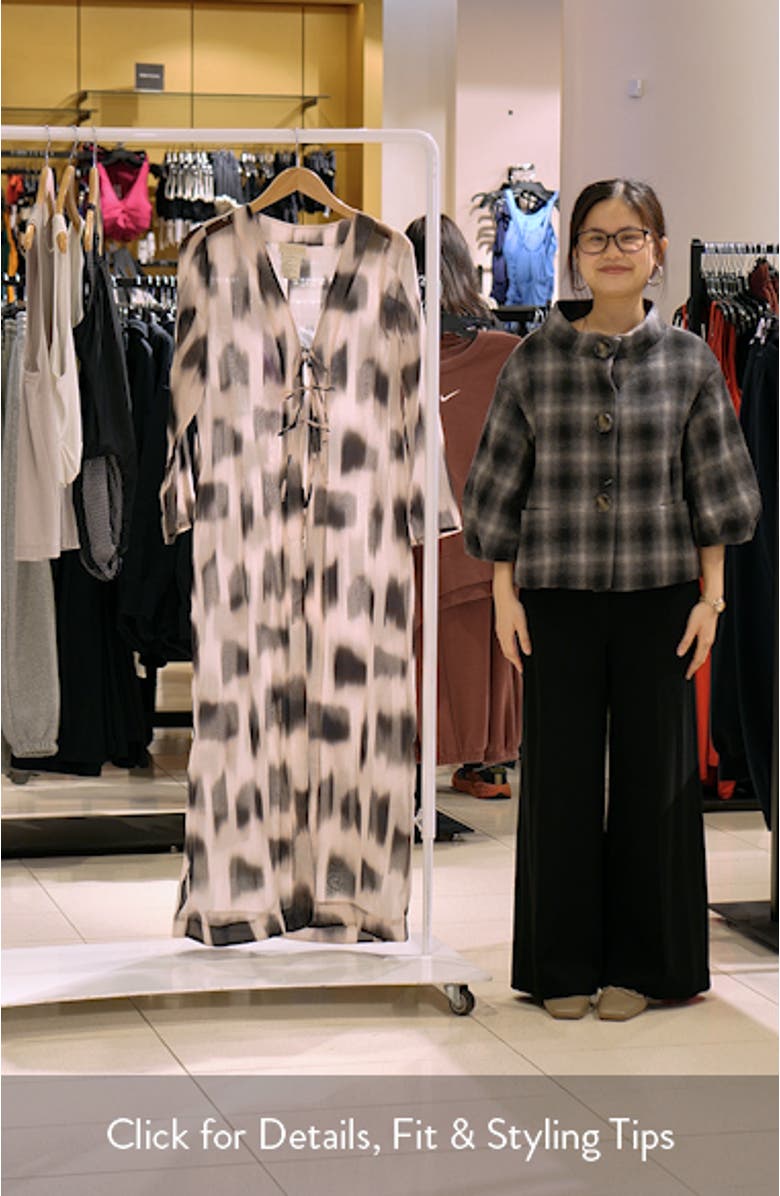 Madison Long Sleeve Cover-Up Maxi Dress, sales video thumbnail