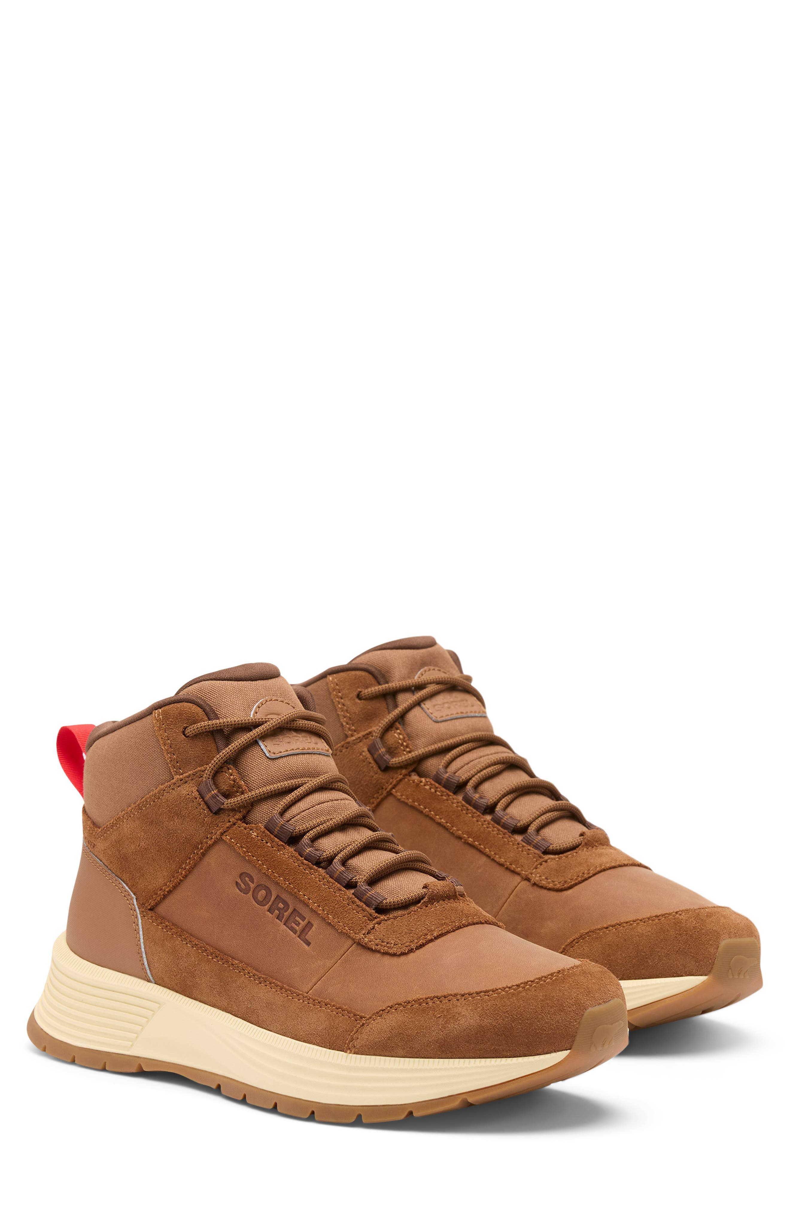 Outing SE Mid Waterproof Hiking Boot, Alternate, color, VELVET TAN/ TOBACCO