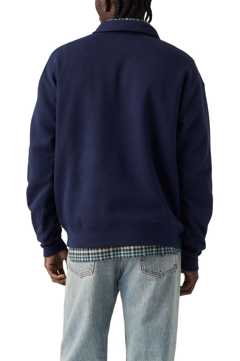 Leo Rugby Sweatshirt, Alternate, color, NAVY BLAZER
