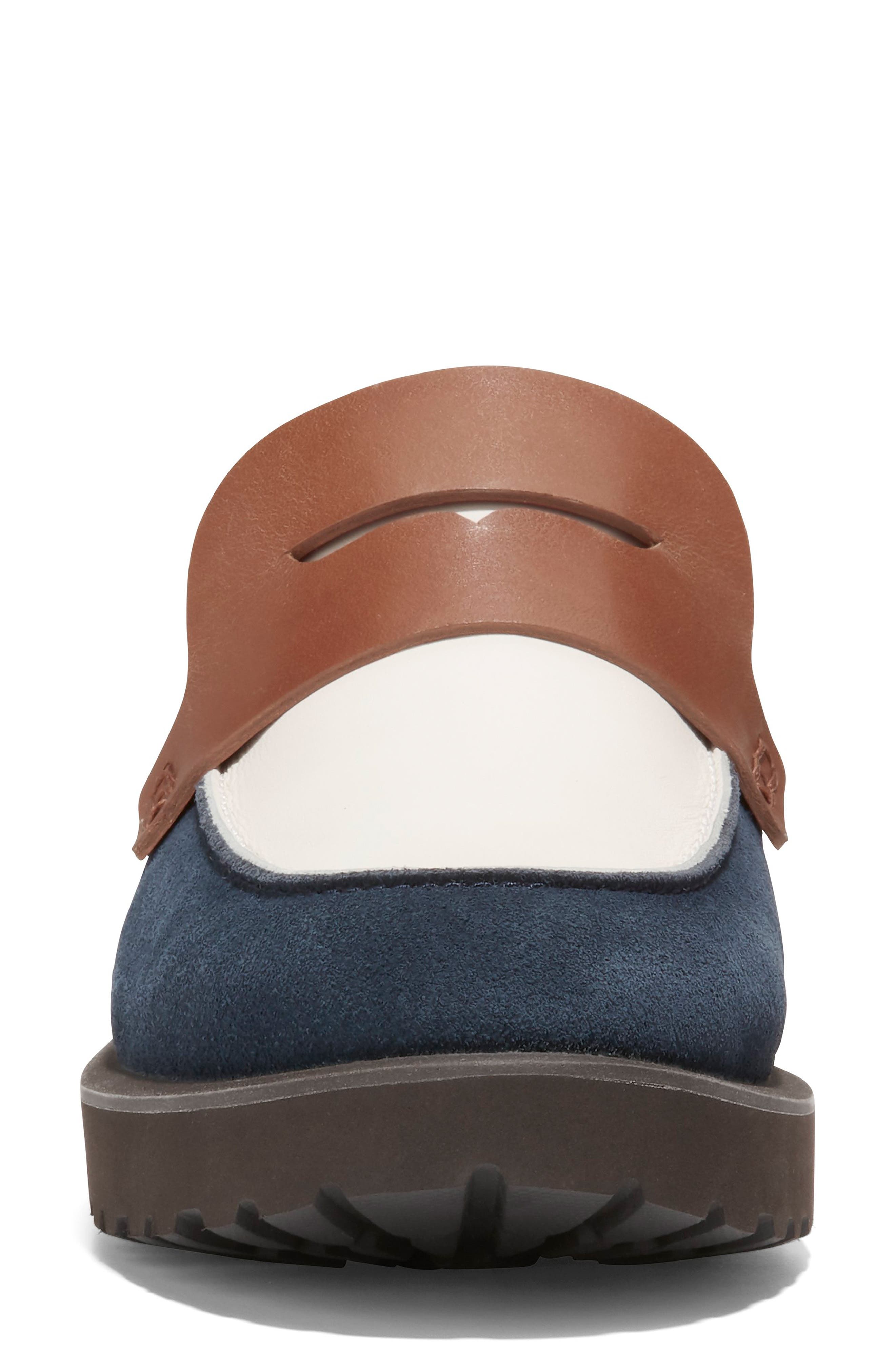 Newburg Platform Penny Loafer, Alternate, color, NAVY BLAZE