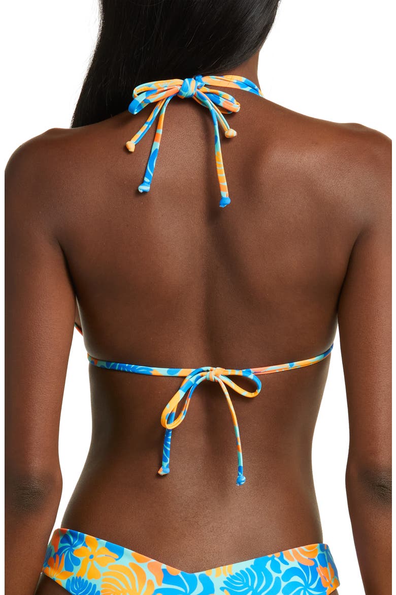 Halter Bikini Top, Alternate, color, AZURE