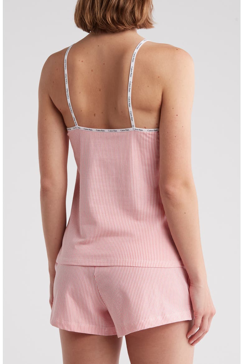 Stretch Cotton Camisole & Shorts Pajamas, Alternate, color, LAN SEERSUCKER