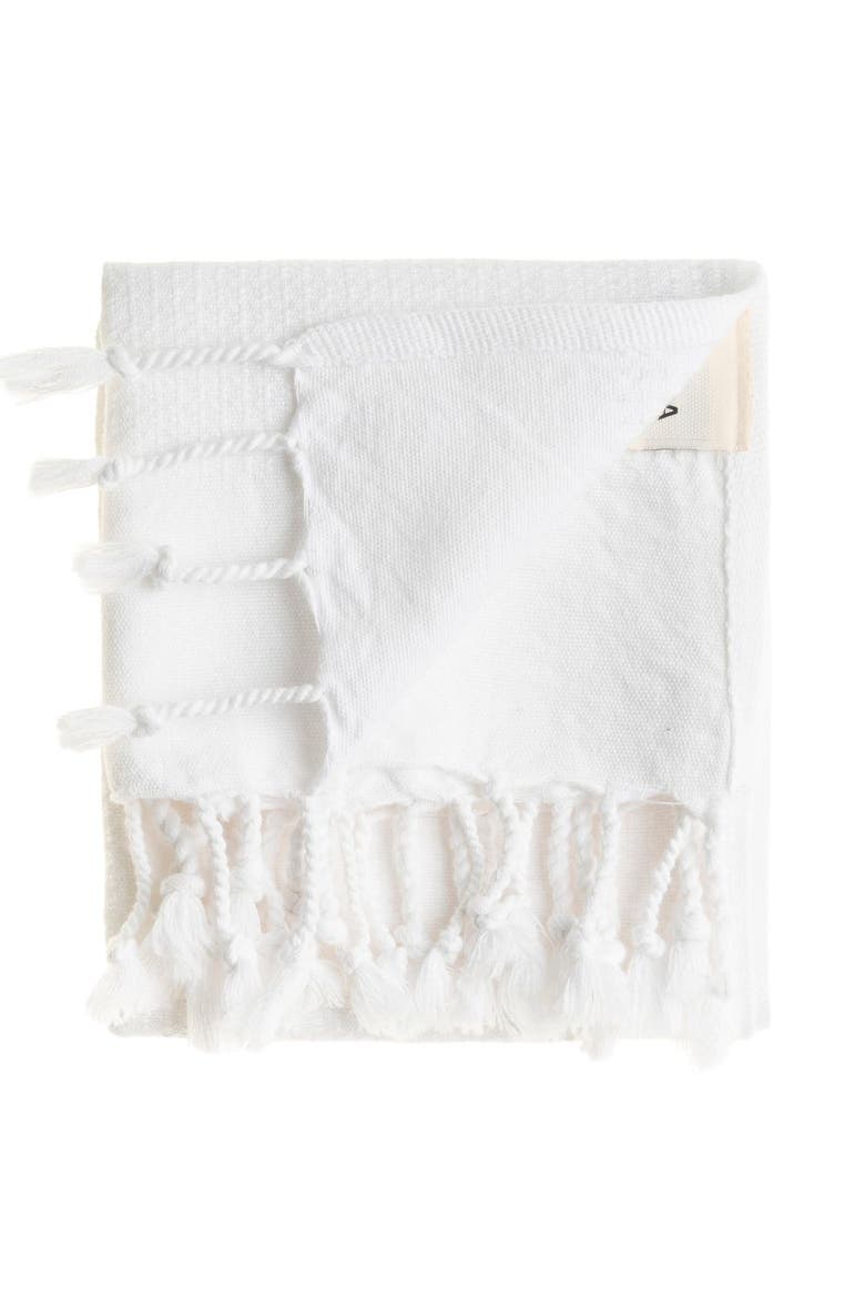 Pria Turkish Cotton Hand Towel Bundle, Alternate, color, White