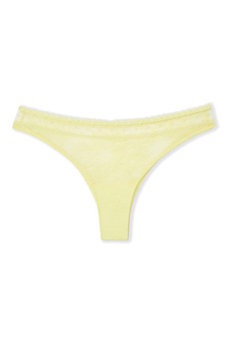 Plume Tanga Panties, Alternate, color, LIGHT YELLOW