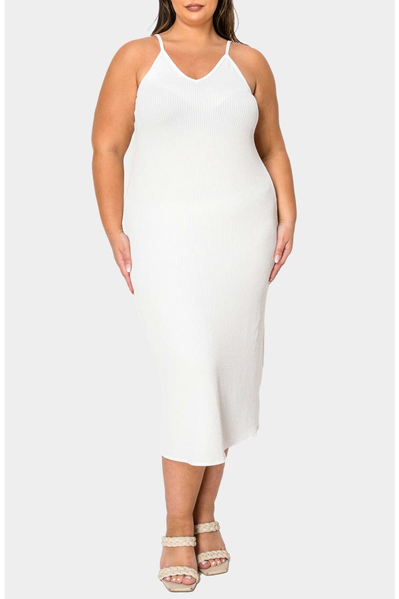Aster Plissé Two-Piece Sweater Dress, Alternate, color, IVORY
