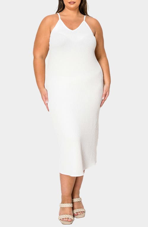 L I V D Aster Plissé Two-piece Sweater Dress In Ivory
