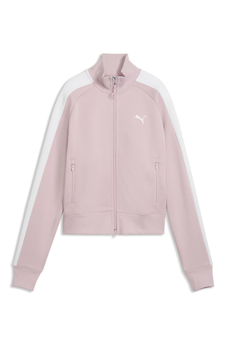 T7 Always On Short Track Jacket, Alternate, color, MISTY PINK
