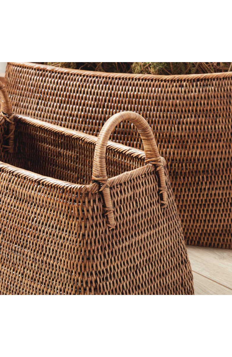 Napa Home & Garden Burma Rattan Narrow Magazine Baskets, Set Of 2, Alternate, color, 