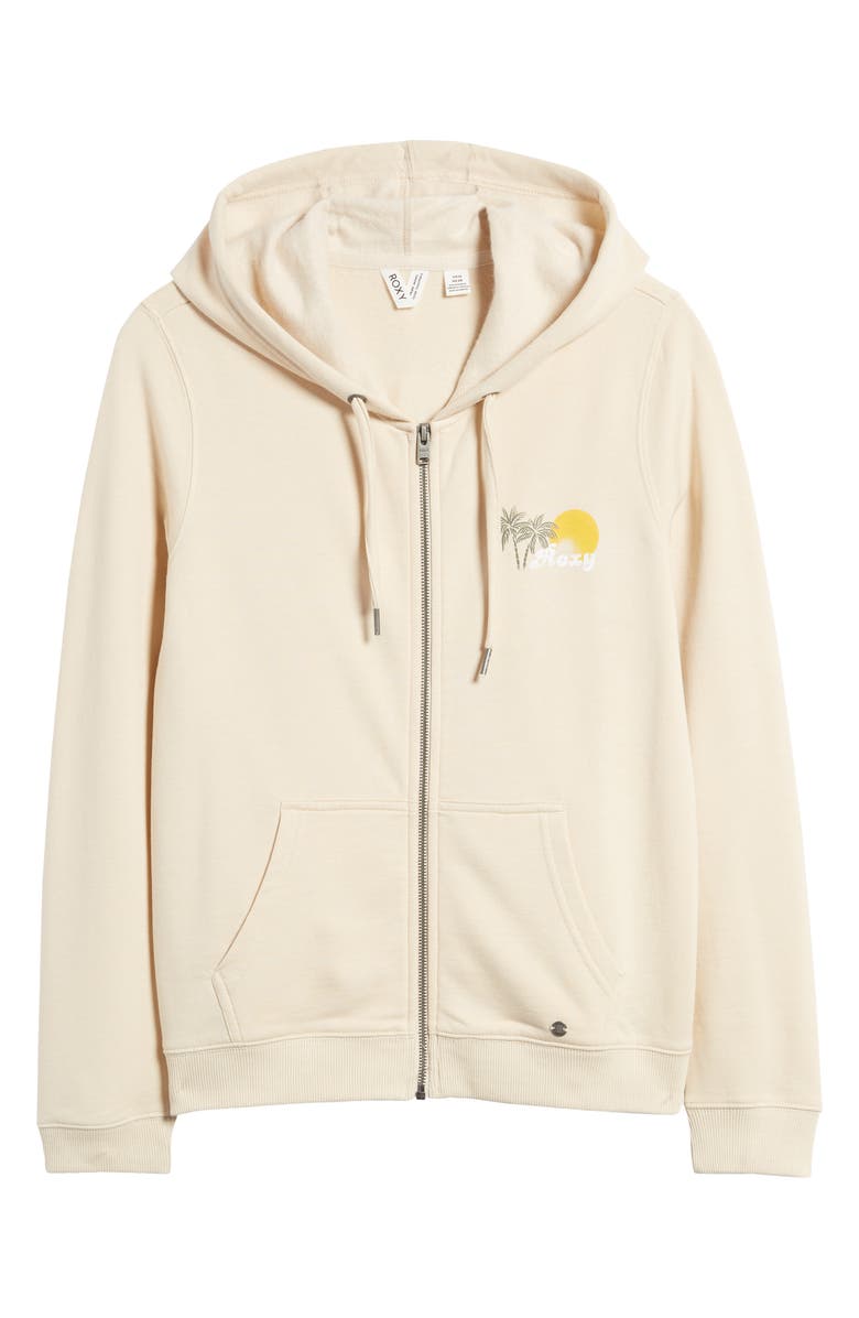 Roxy Evening Hike Graphic Zip-Up Hoodie, Alternate, color,