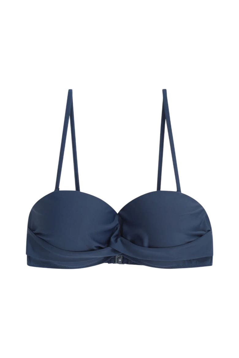 Docks Plain Bandeau Bikini Top, Main, color, Dark Blue