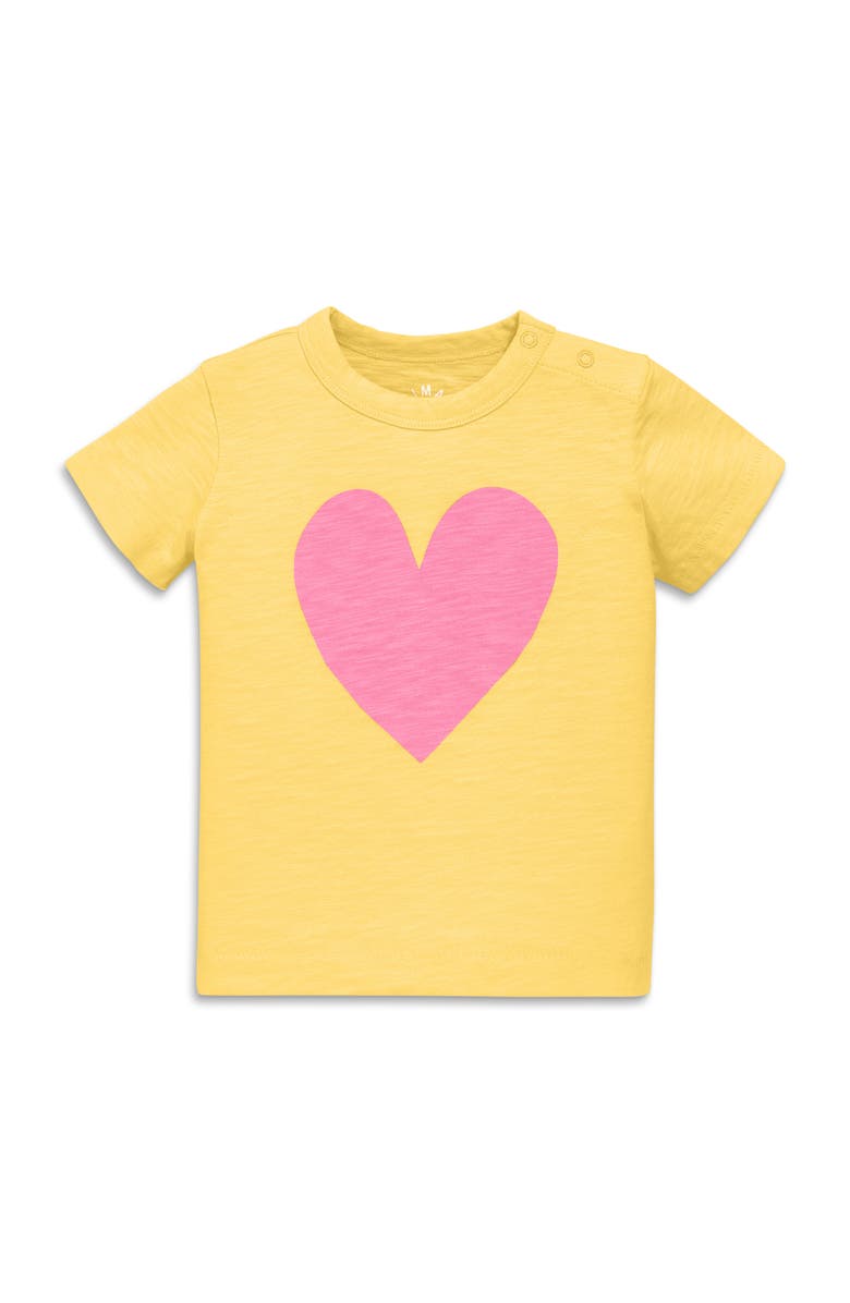 Primary Baby Heart Tee, Main, color, Sunlight Heart