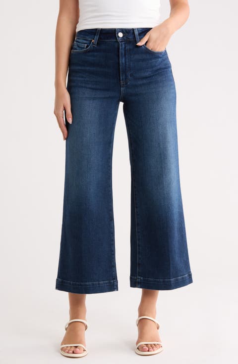 Anessa High Waist Ankle Wide Leg Jeans (Reagent St)