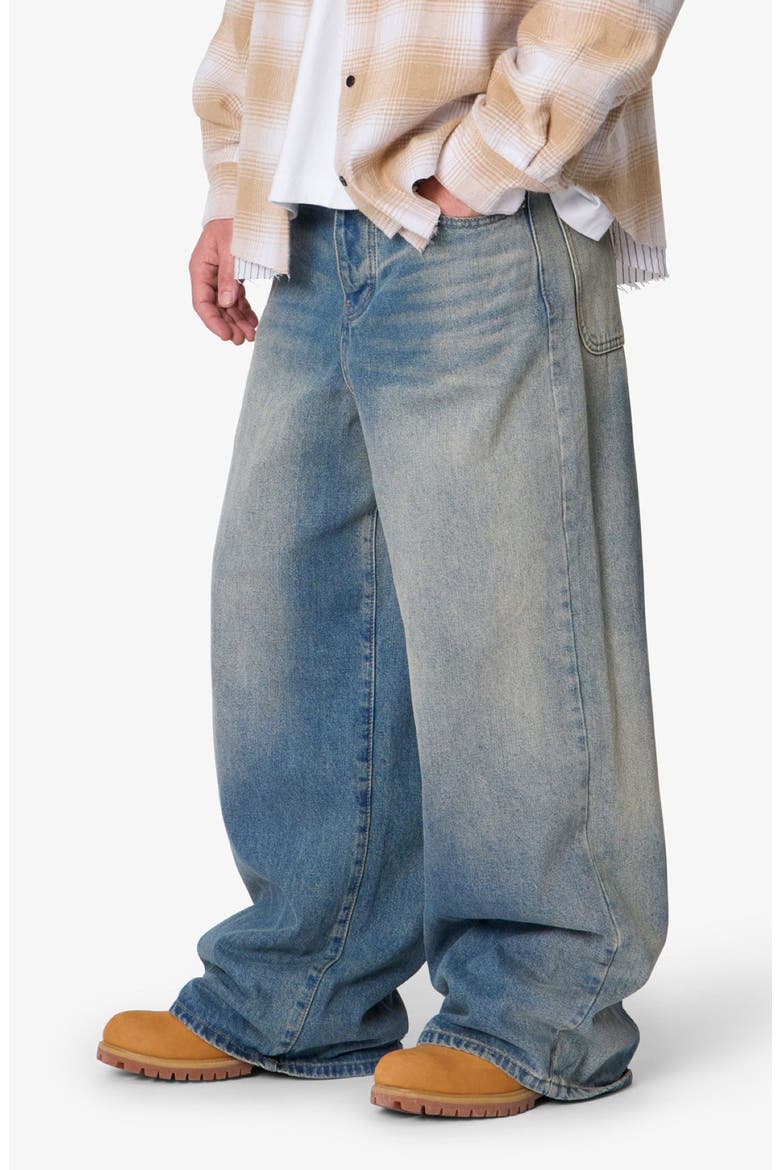 Baggy Rave Washed Wide Leg Jeans, Alternate, color, MEDIUM BLUE