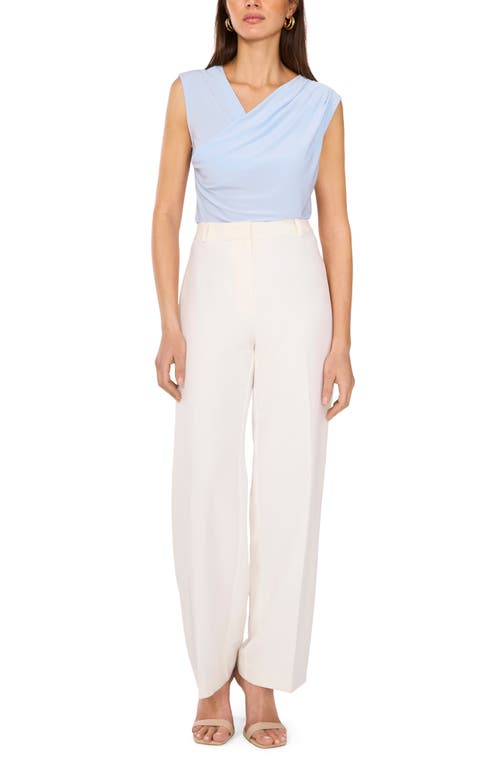 VINCE CAMUTO VINCE CAMUTO DRAPED CROSS NECK SLEEVELESS TOP