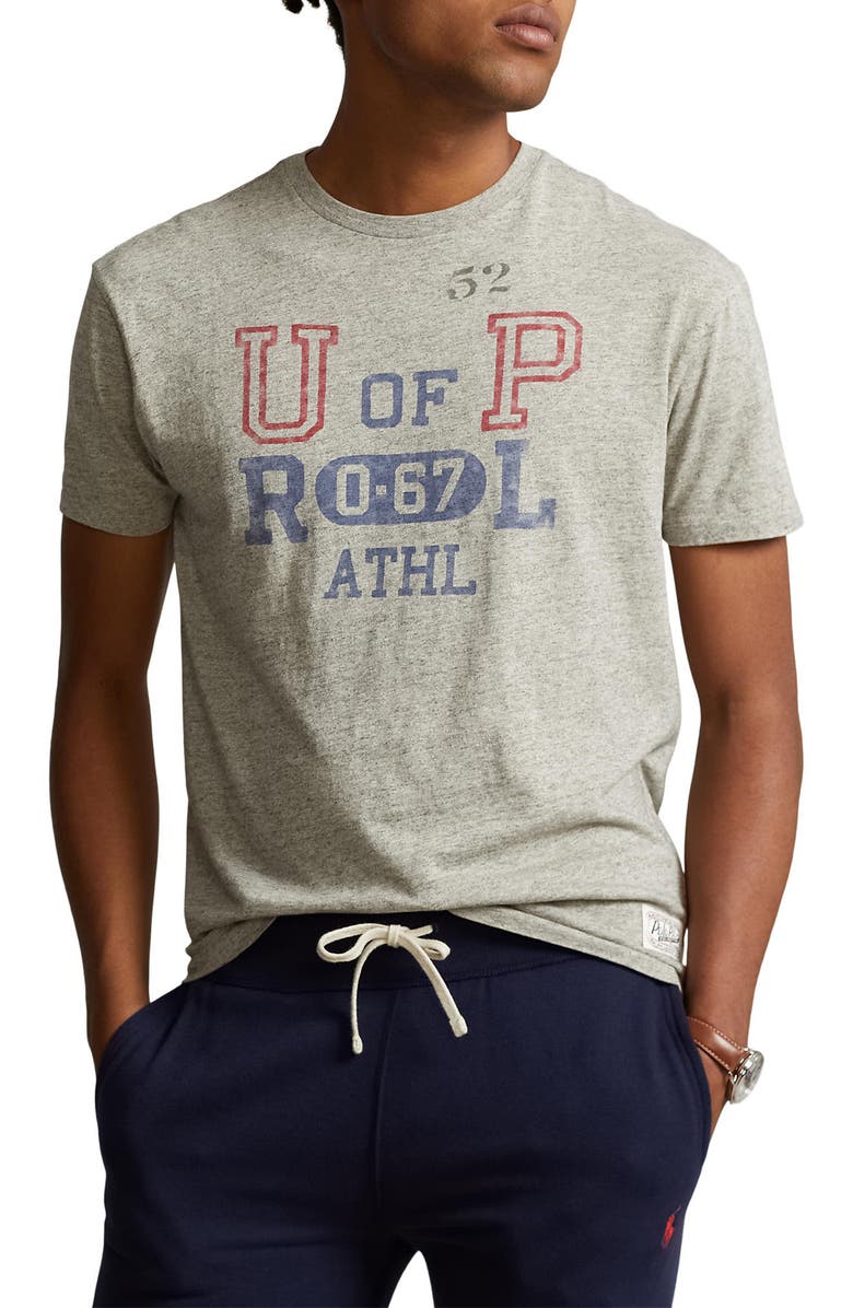 Polo Ralph Lauren Classic Fit Slub Jersey Graphic Tee, Main, color, 