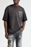 AMIRI MA Quad Flames Oversize Cotton Graphic T-Shirt
