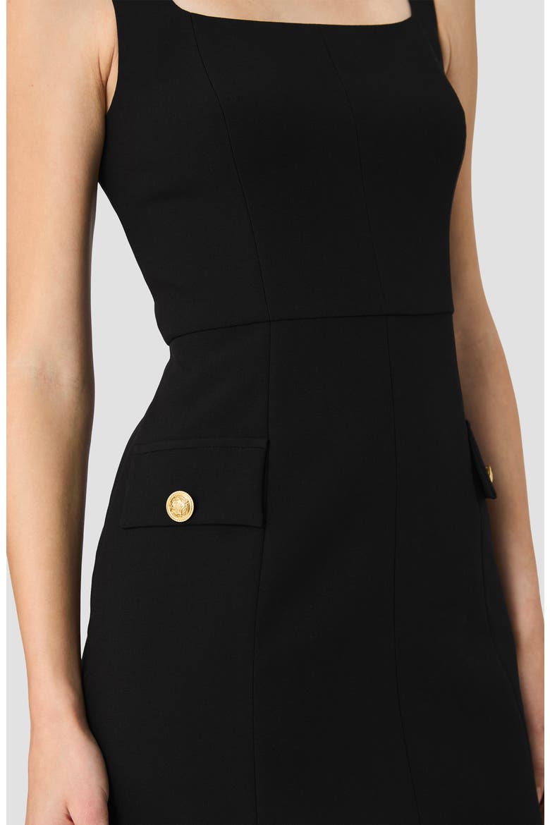 Azra Sleeveless Minidress, Alternate, color, BLACK