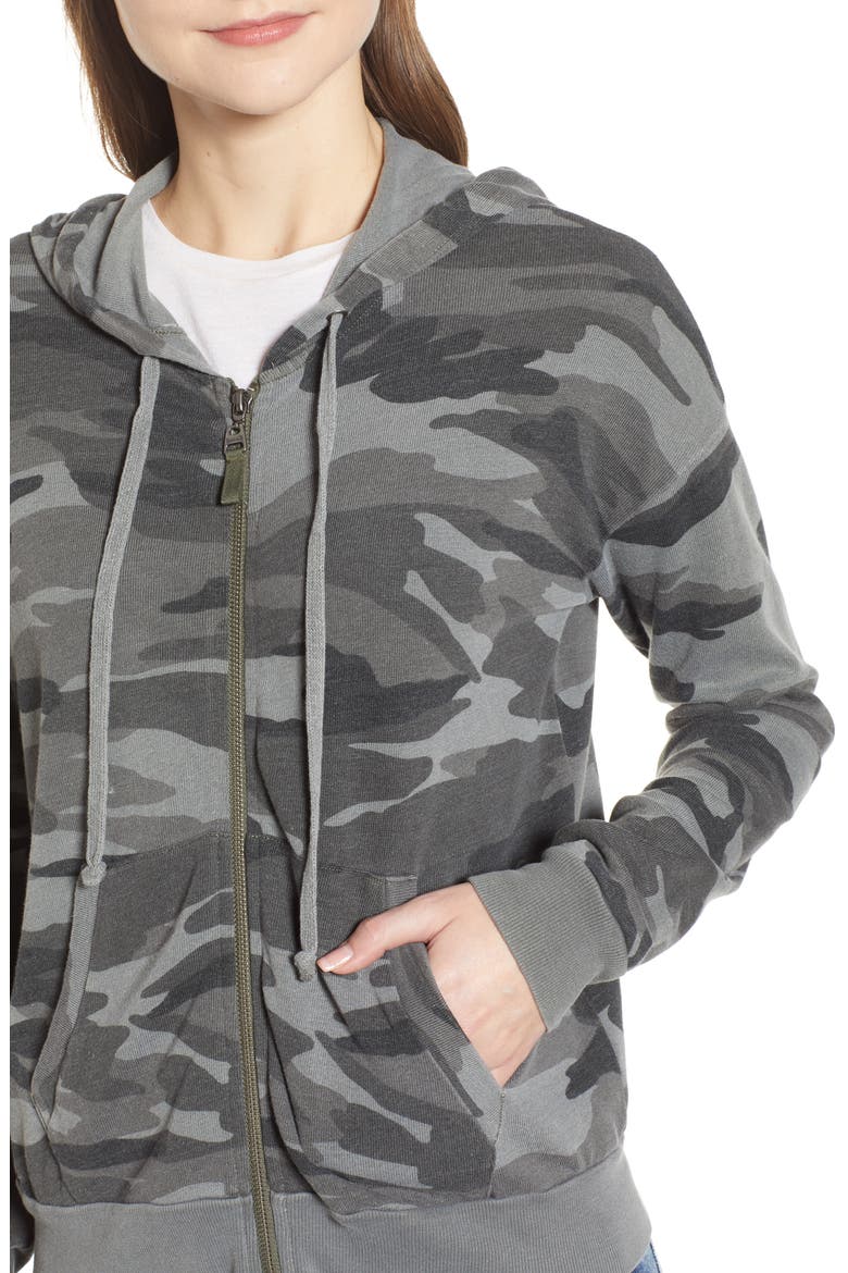 Active Camo Zip Hoodie, Alternate, color, VINTAGE OLIVE BRANCH