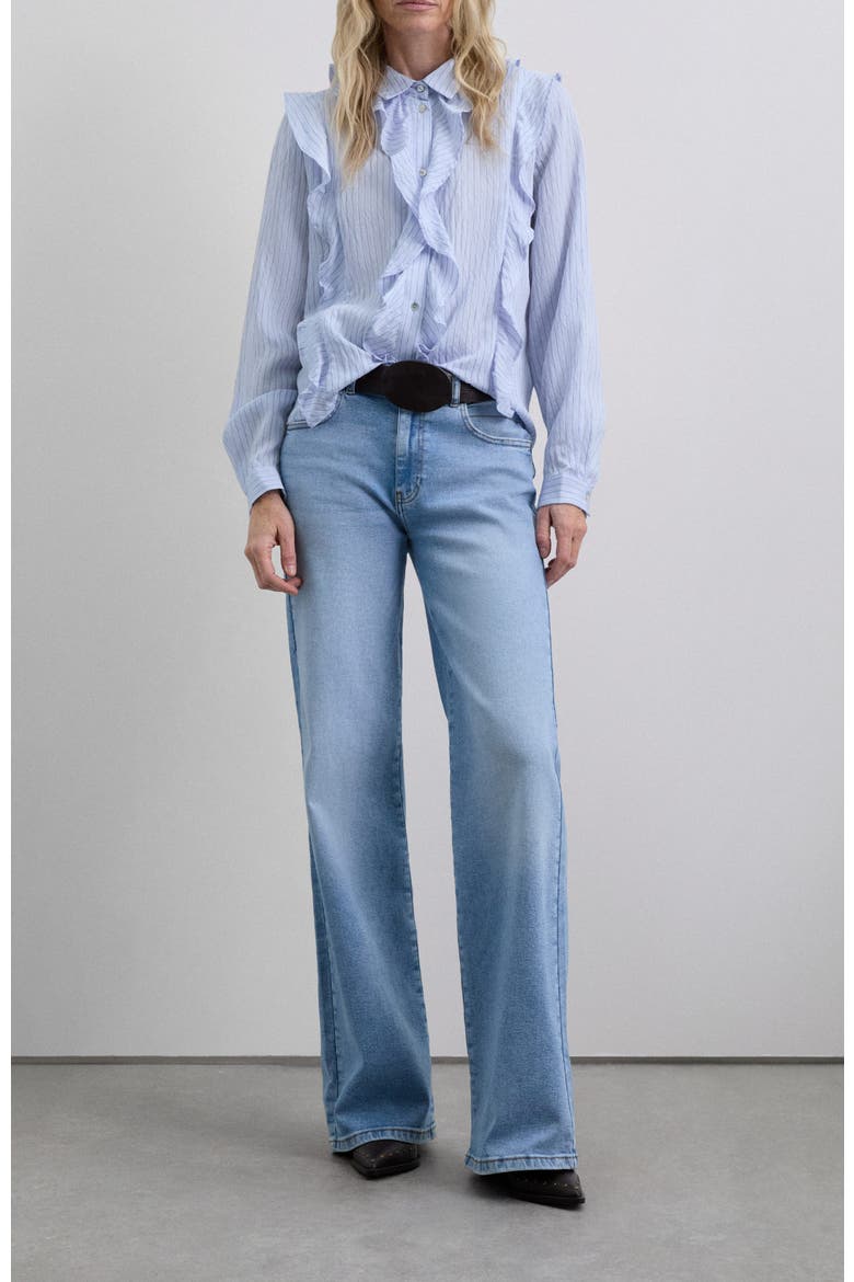 Stripesfrill Shirt, Alternate, color, Bluestripes