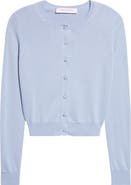 Carolina Herrera Silk & Cotton Crop Cardigan