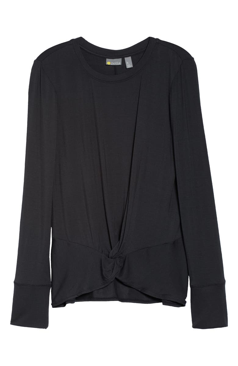 Zella Peaceful Soft Twist T-Shirt, Alternate, color,