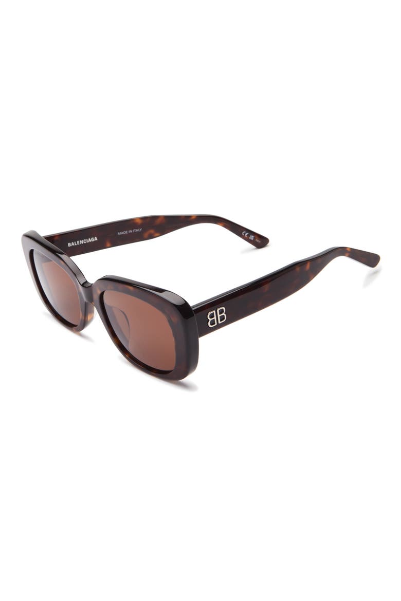 54mm Square Sunglasses, Alternate, color, HAVANA HAVANA BROWN