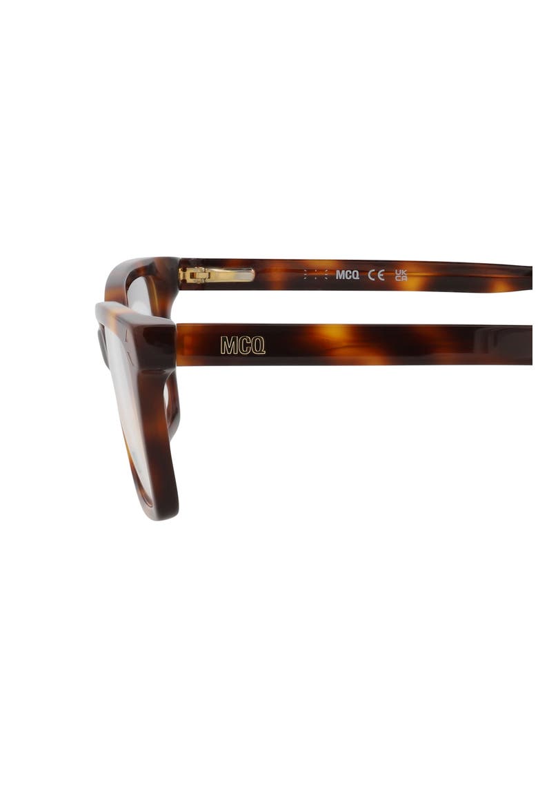 51mm Rectangular Optical Glasses, Alternate, color, HAVANA HAVANA TRANSPARENT