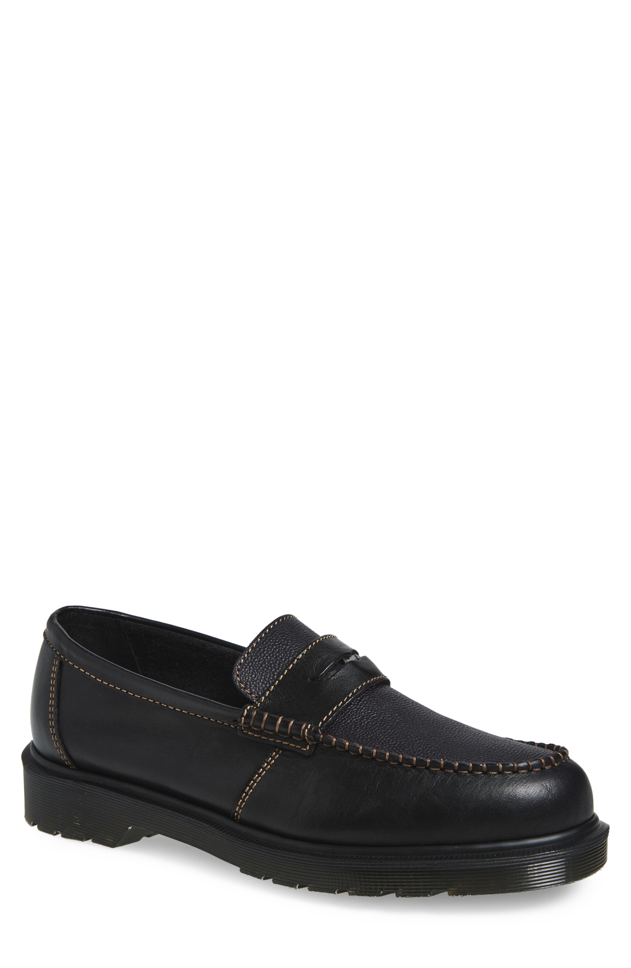 Dr. Martens Penton Penny Loafer, Main, color, Black