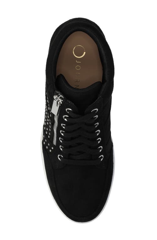 Journee Collection Journee Womens Clarity High Top Wedge Sneaker In Black