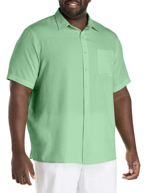 Microfiber Comfort Grid Sport Shirt