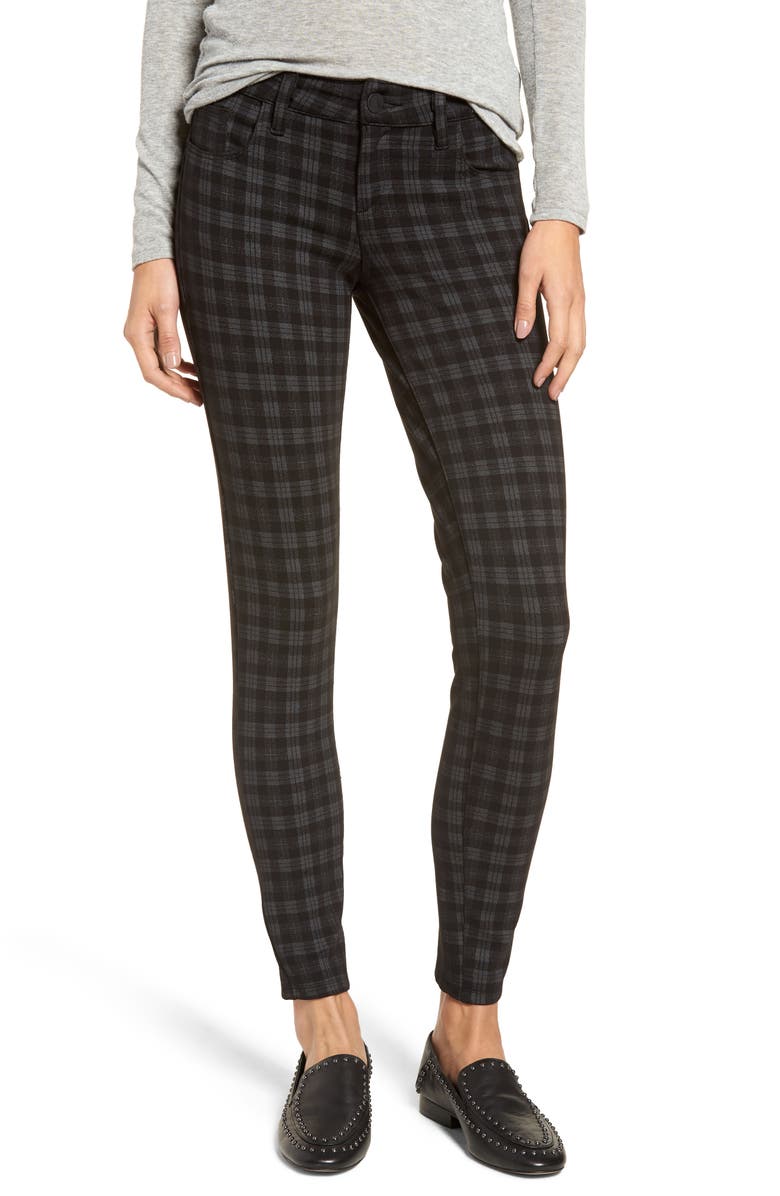 KUT from the Kloth Diana Plaid Skinny Ponte Pants, Main, color,