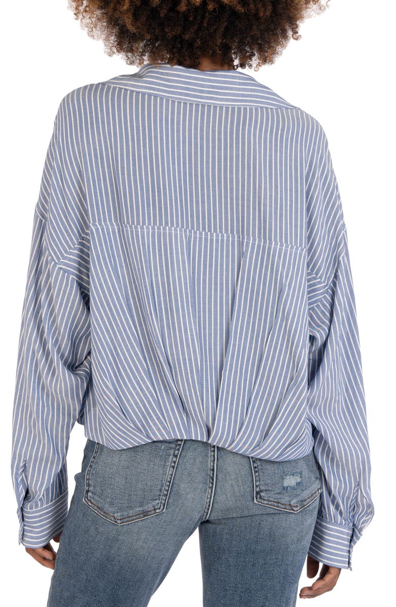 KUT from the Kloth Angelou Crop Button-Up Shirt, Alternate, color,