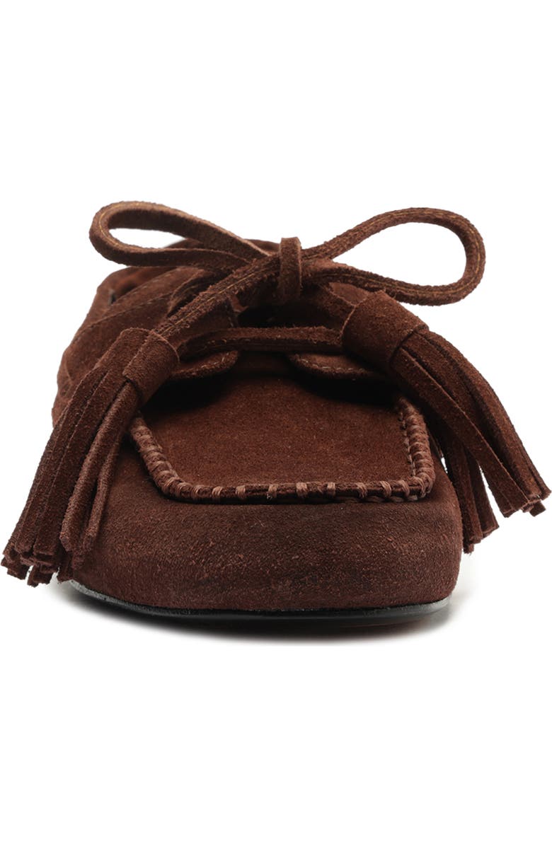 Schutz Kim Moccasin Loafer, Alternate, color, Chestnut Brown