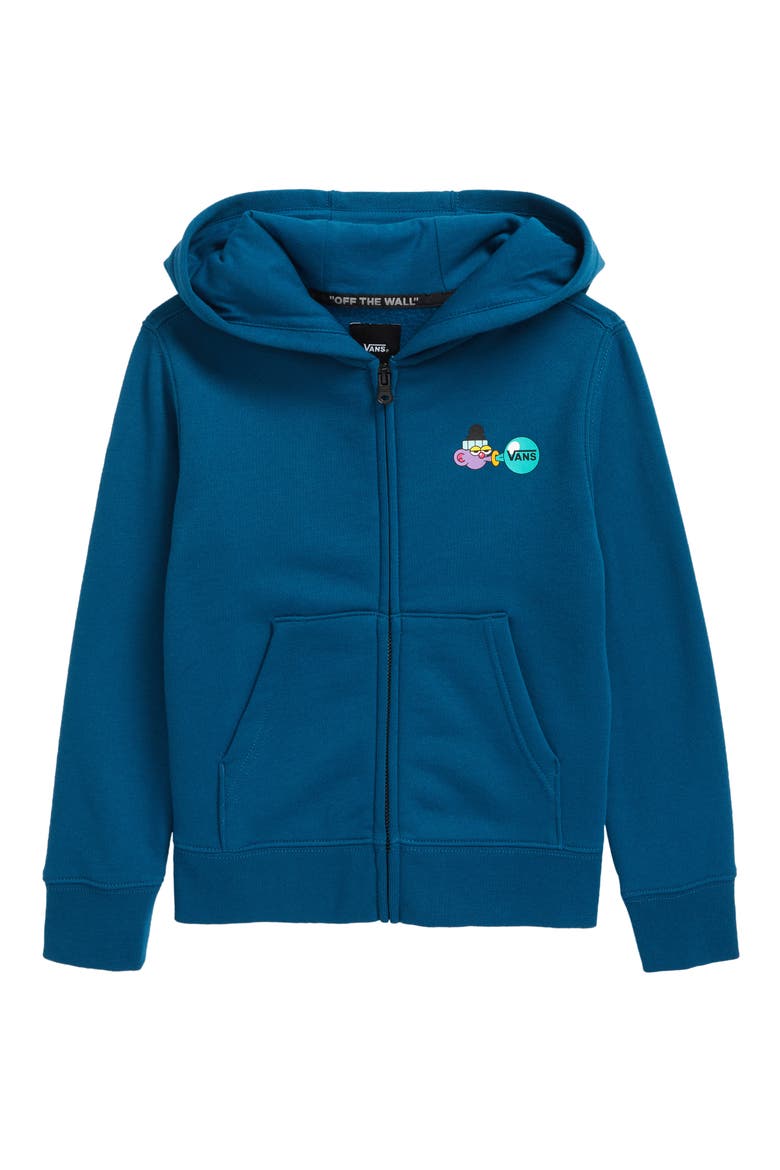 Kids' Future Standard Zip-Up Graphic Hoodie, Main, color, MOROCCAN BLUE
