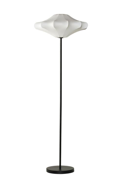 Brightech Atlas 67" Modern LED Tall Floor Lamp with Unique White Resin Shade, Bulb Included in Classic Black  product