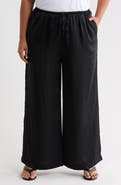 NORDSTROM RACK Textured Satin Drawstring Pants