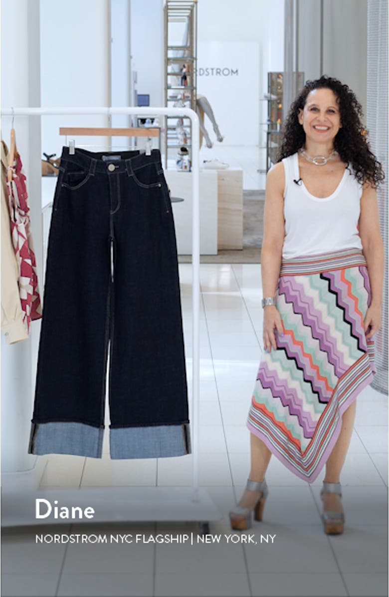 Anessa Raw Hem High Waist Wide Leg Jeans, sales video thumbnail