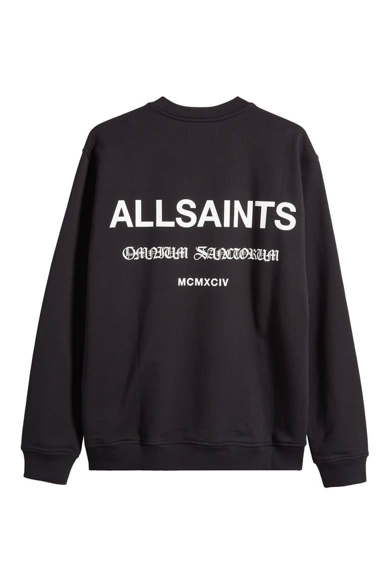 Sanctum Cotton Graphic Sweatshirt, Alternate, color, JET BLACK