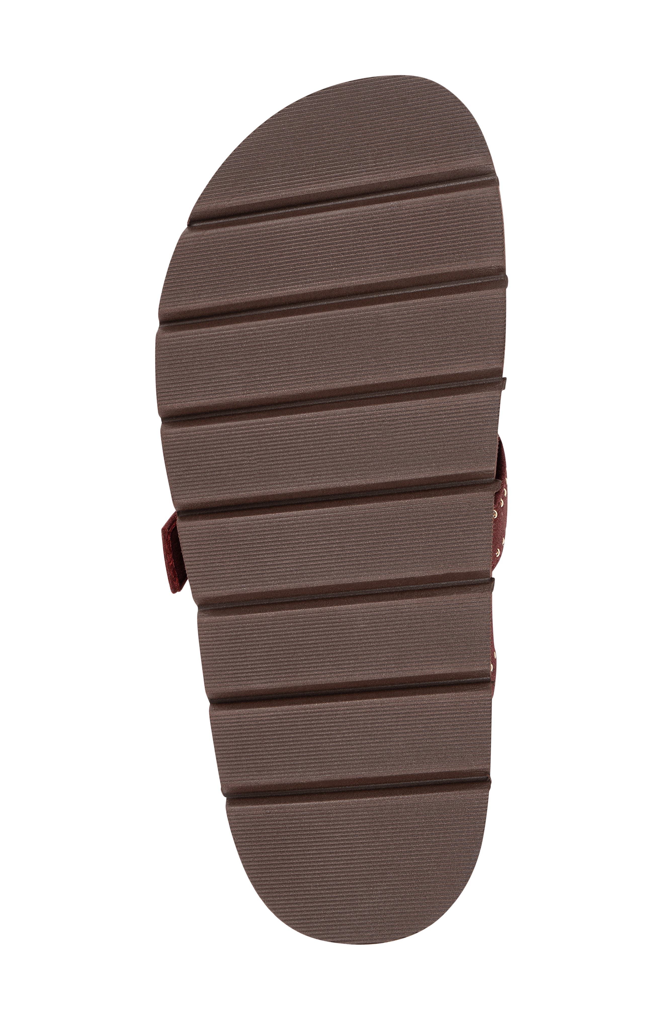 Corell Studded Faux Leather Slingback Clog, Alternate, color, BURGUNDY