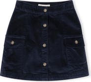 Hope & Henry Kids' Organic Corduroy Button Front Skirt