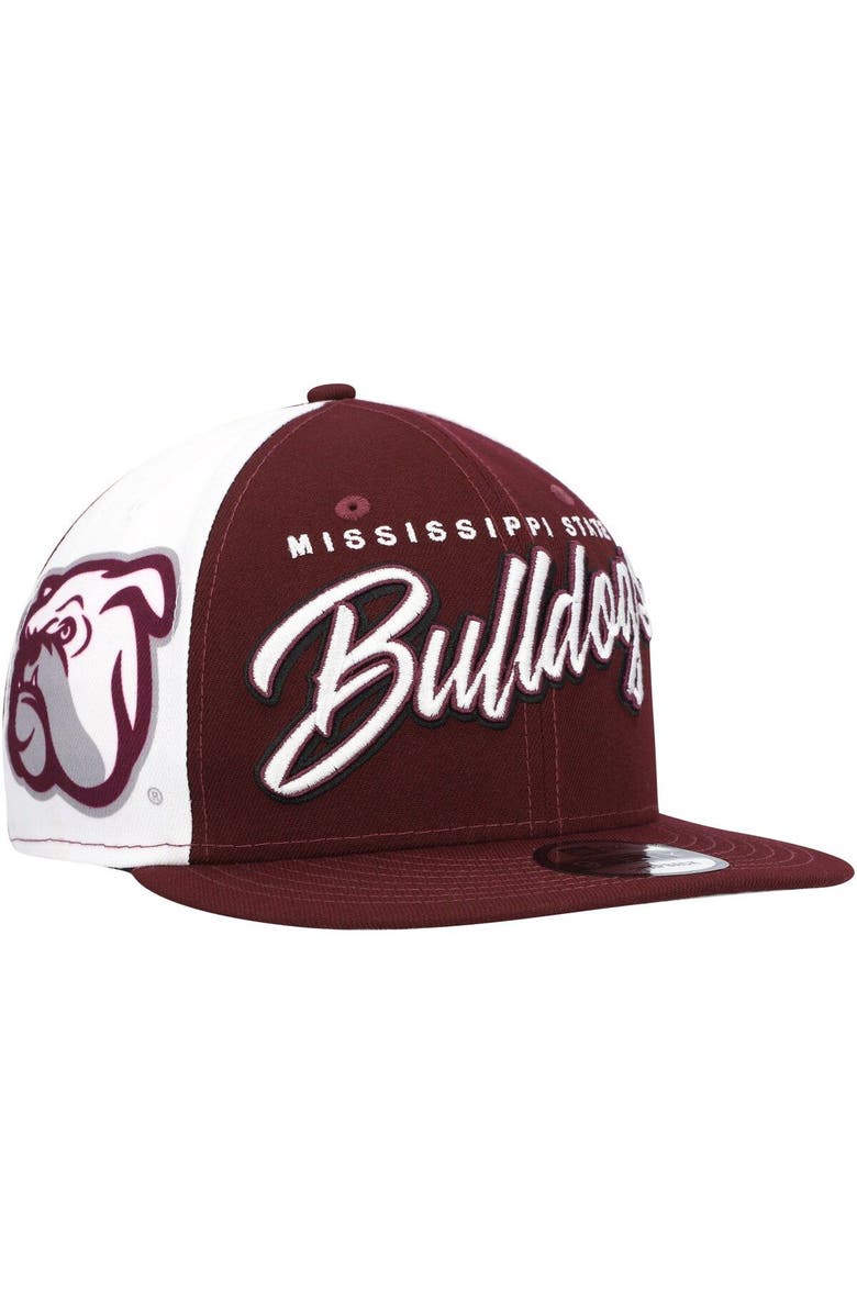 New Era Men's New Era Maroon Mississippi State Bulldogs Outright 9FIFTY Snapback Hat, Main, color, Maroon