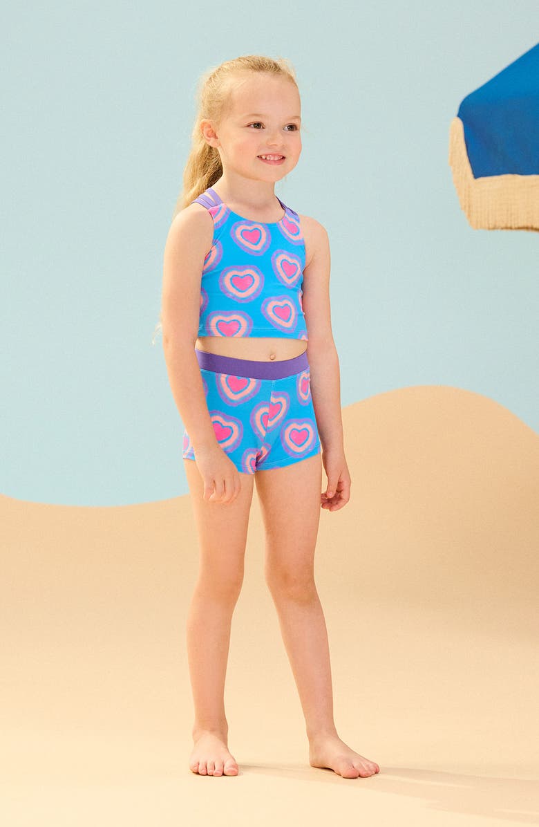 Hatley Kids' Glowing Hearts Two-Piece Swimsuit, Alternate, color, 
