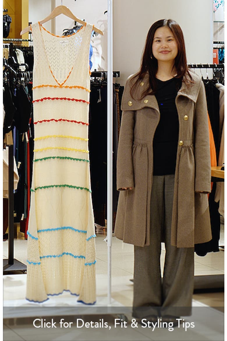 Abbie Tiered Mixed Stitch Cover-Up Maxi Dress video