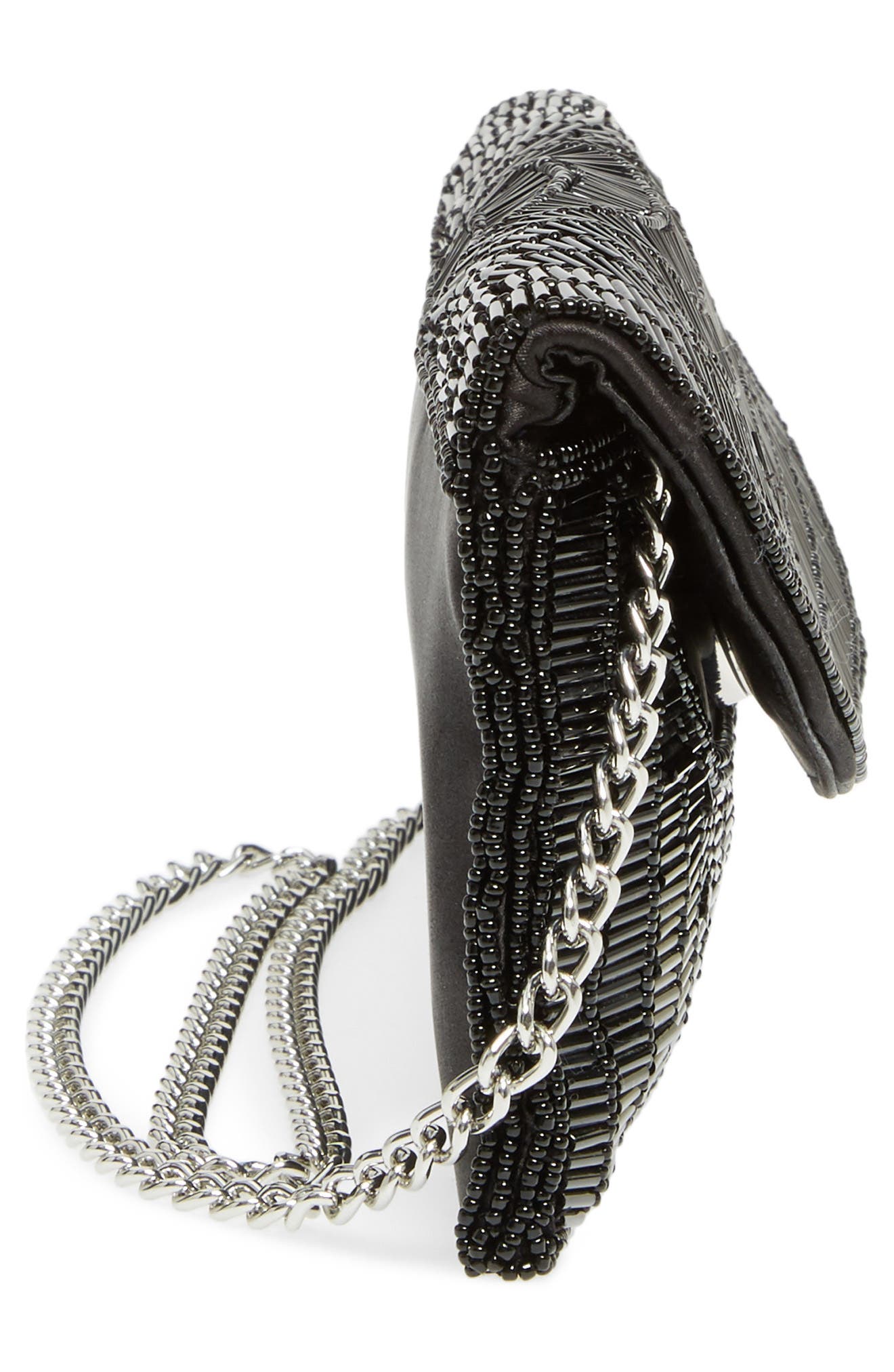 Nina Denelle Beaded Clutch, Alternate, color, 