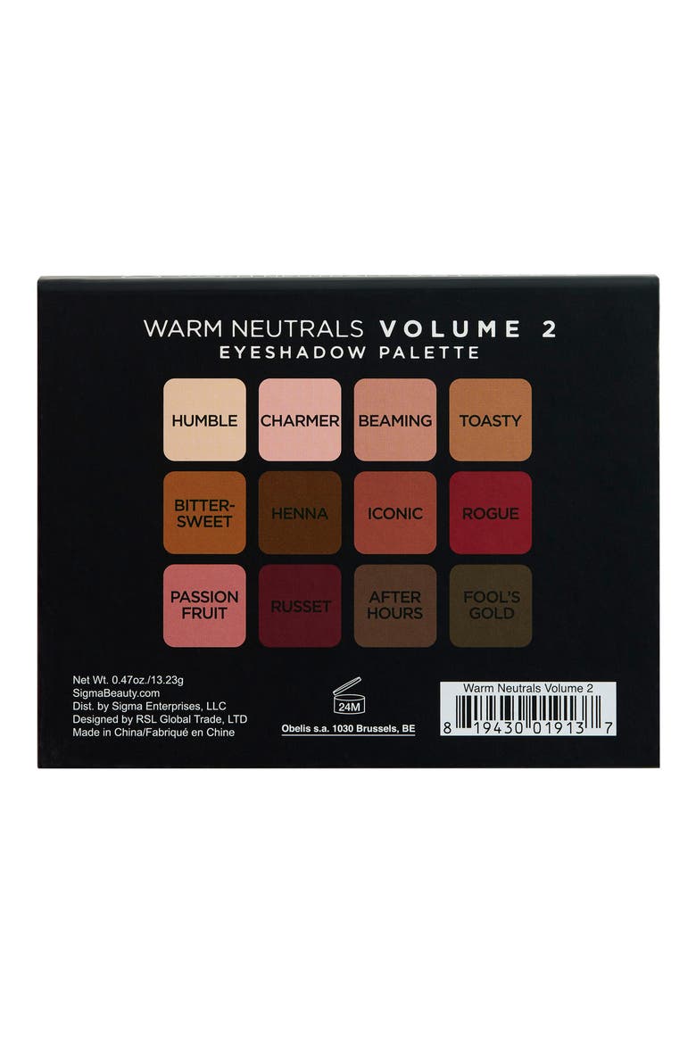 Warm Neutrals Volume 2 Palette, Alternate, color, NO COLOR
