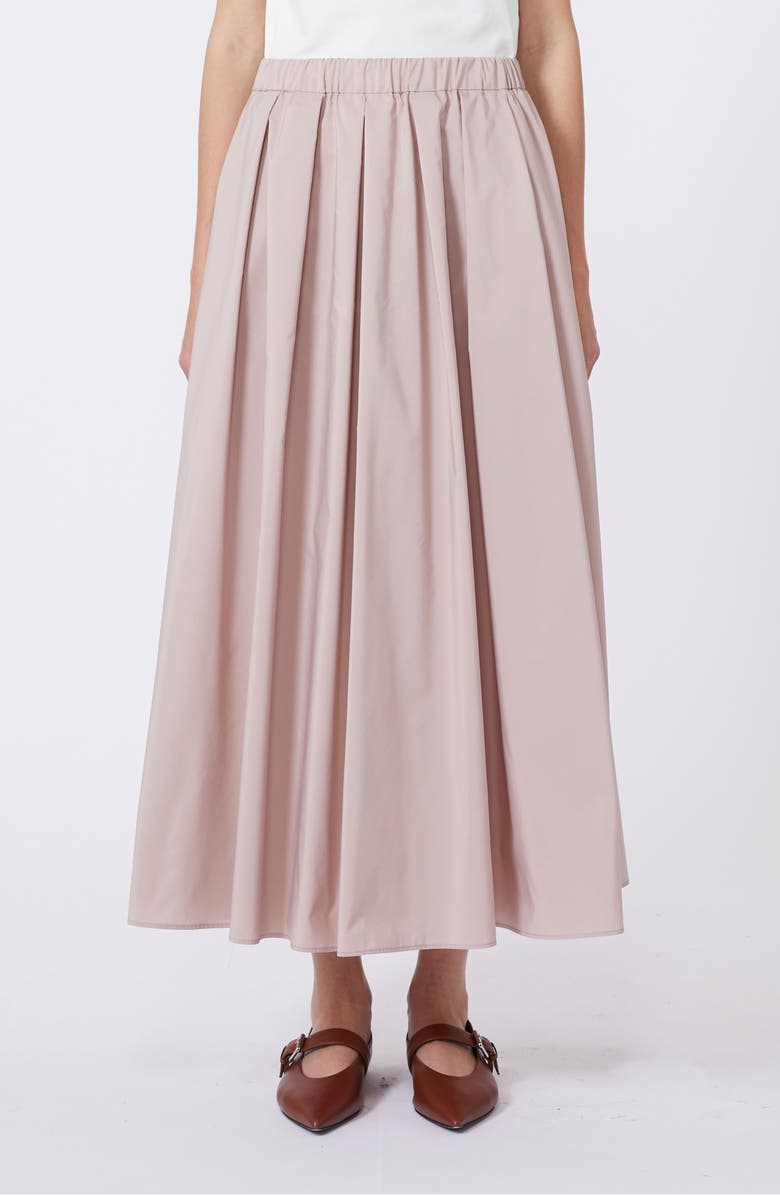 Weekend Max Mara Curvato A-Line Woven Skirt, Main, color, Antique Rose