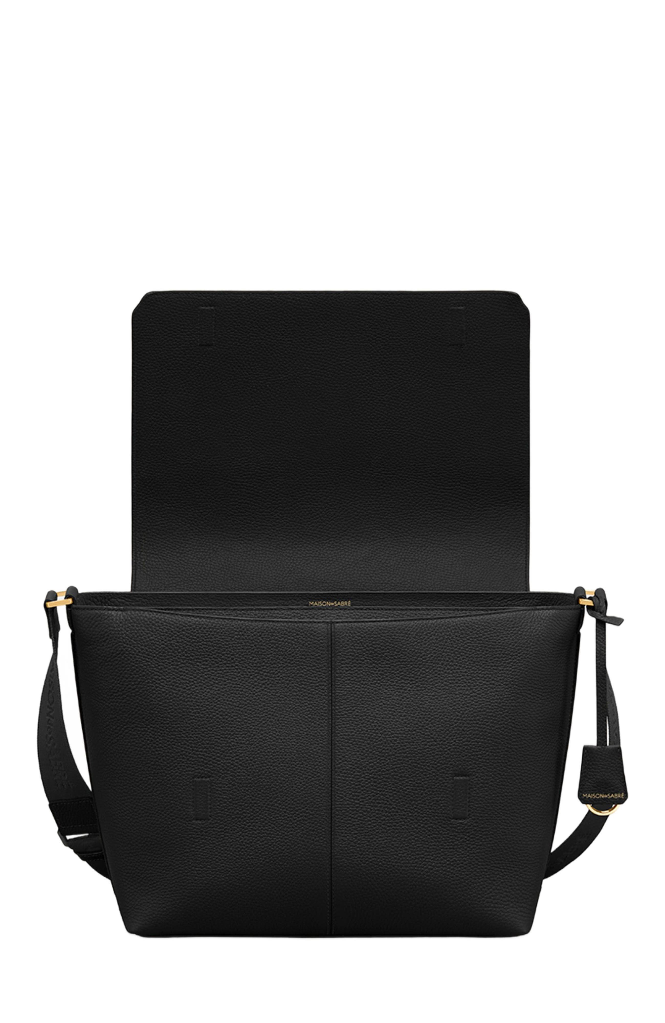 MAISON de SABRÉ Leather Flaire Messenger Bag, Alternate, color, 