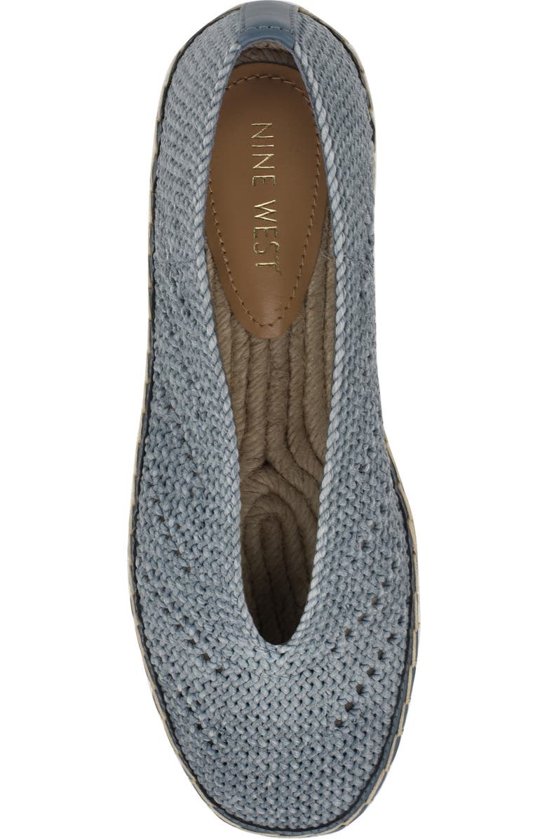 Nine West Rorie Woven Espadrille, Alternate, color, Medium Blue