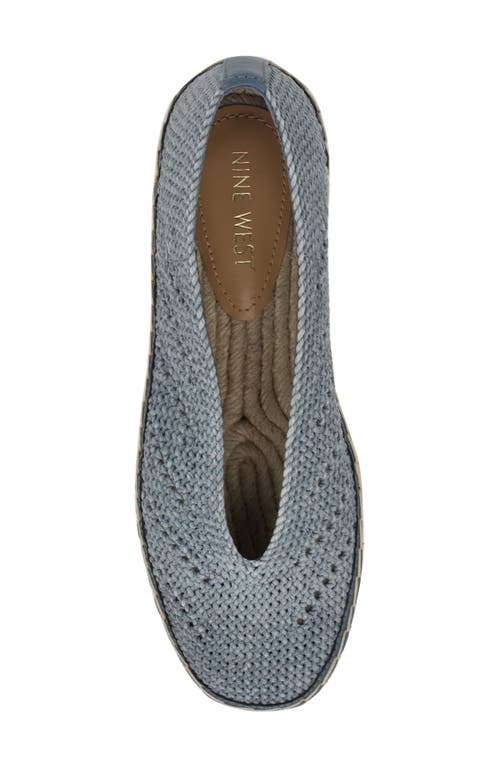 Shop Nine West Rorie Woven Espadrille In Medium Blue