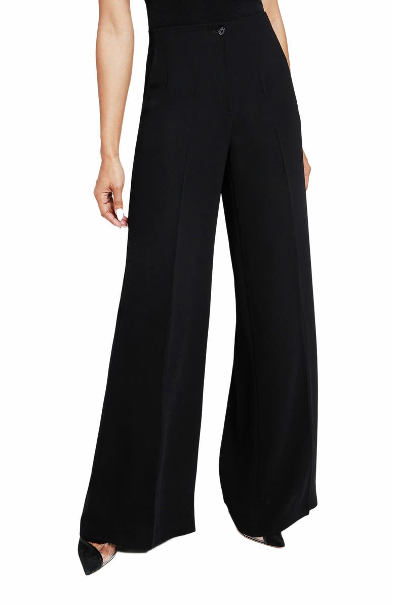 Santorelli Lily Wide Leg Pant In Fluid Cady, Alternate, color,
